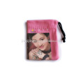 digital print vogue suede jewelry pouch